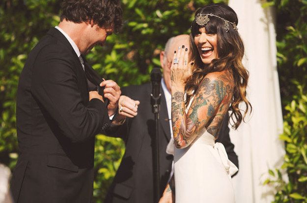 tattooed bride | WeddingSparklesblog